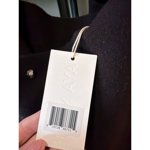 Aya Muse Vale Knit Wool Crossbody Bag Brown Womens Size OS - Picture 10 of 11